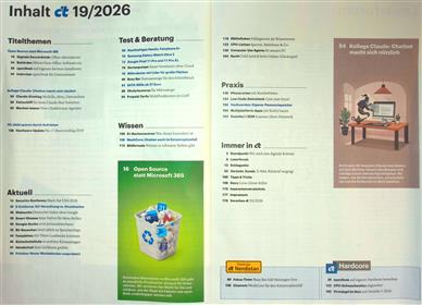 ct Magazin Inhaltsverzeichnis