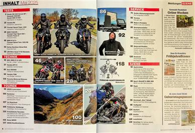 Motorrad News Inhaltsverzeichnis