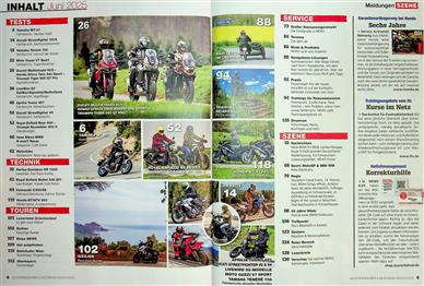 Motorrad News Inhaltsverzeichnis
