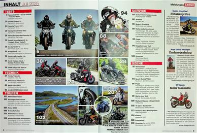 Motorrad News Inhaltsverzeichnis