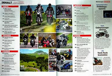 Motorrad News Inhaltsverzeichnis