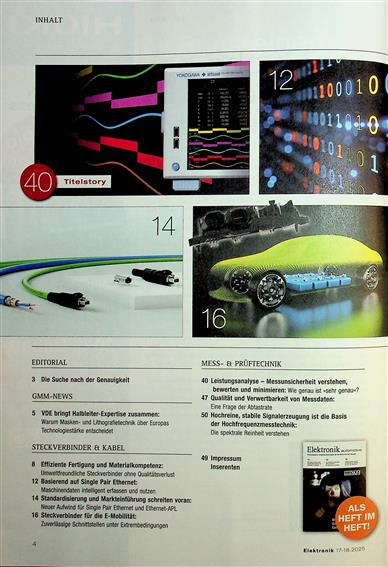 Elektronik Inhaltsverzeichnis