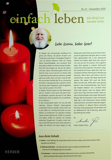 Einfach Leben Monatsbrief Inhaltsverzeichnis