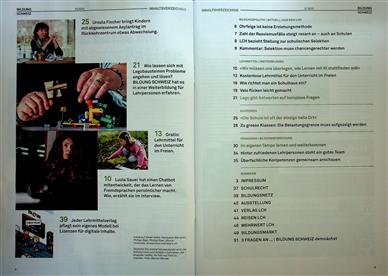 Bildung Schweiz Inhaltsverzeichnis