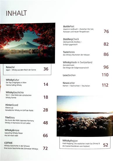 Whisky Time Inhaltsverzeichnis