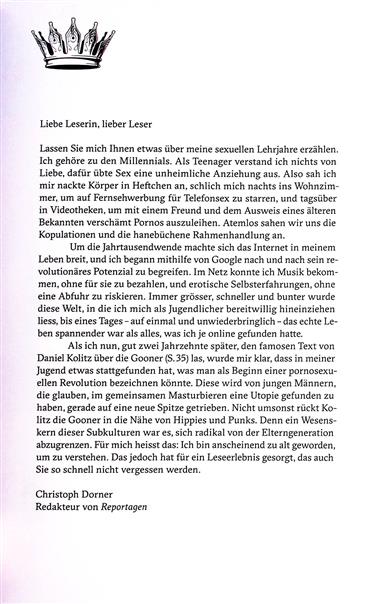 Reportagen Inhaltsverzeichnis