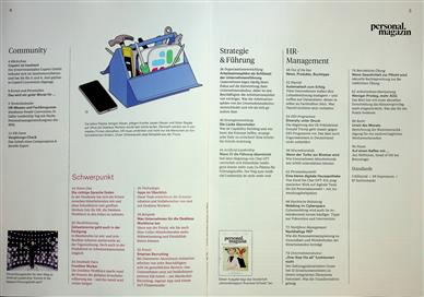 Personalmagazin Inhaltsverzeichnis