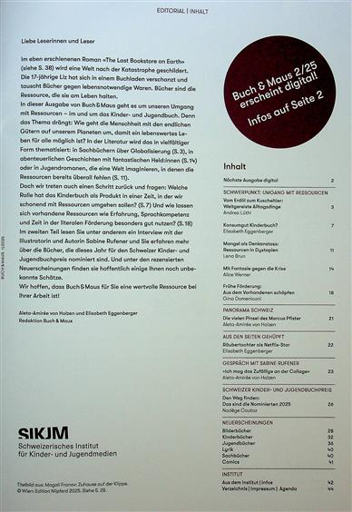Buch & Maus Inhaltsverzeichnis