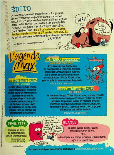 J'aime lire Max Inhaltsverzeichnis
