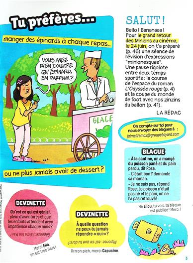 J'aime lire Max Inhaltsverzeichnis