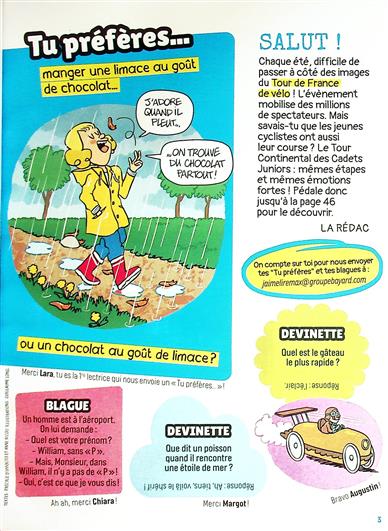 J'aime lire Max Inhaltsverzeichnis
