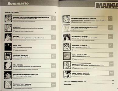 Manga ISSHO Inhaltsverzeichnis