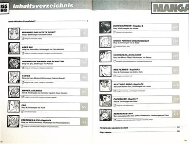 Manga ISSHO Inhaltsverzeichnis