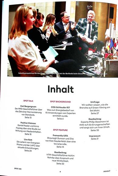SPOT Plus Inhaltsverzeichnis